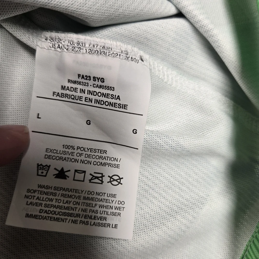 Nike Liverpool FC White/Green Away Soccer Jersey Men's Large - Picture 7 of 7